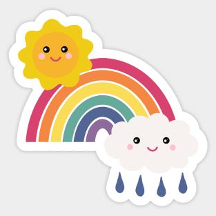 Spread a Little Kawaii Sunshine Sticker